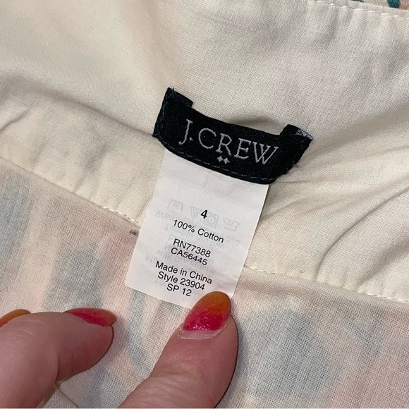 Vintage J Crew floral drop waist skirt pink peach teal, Jenna Lyons - Picture 7 of 13